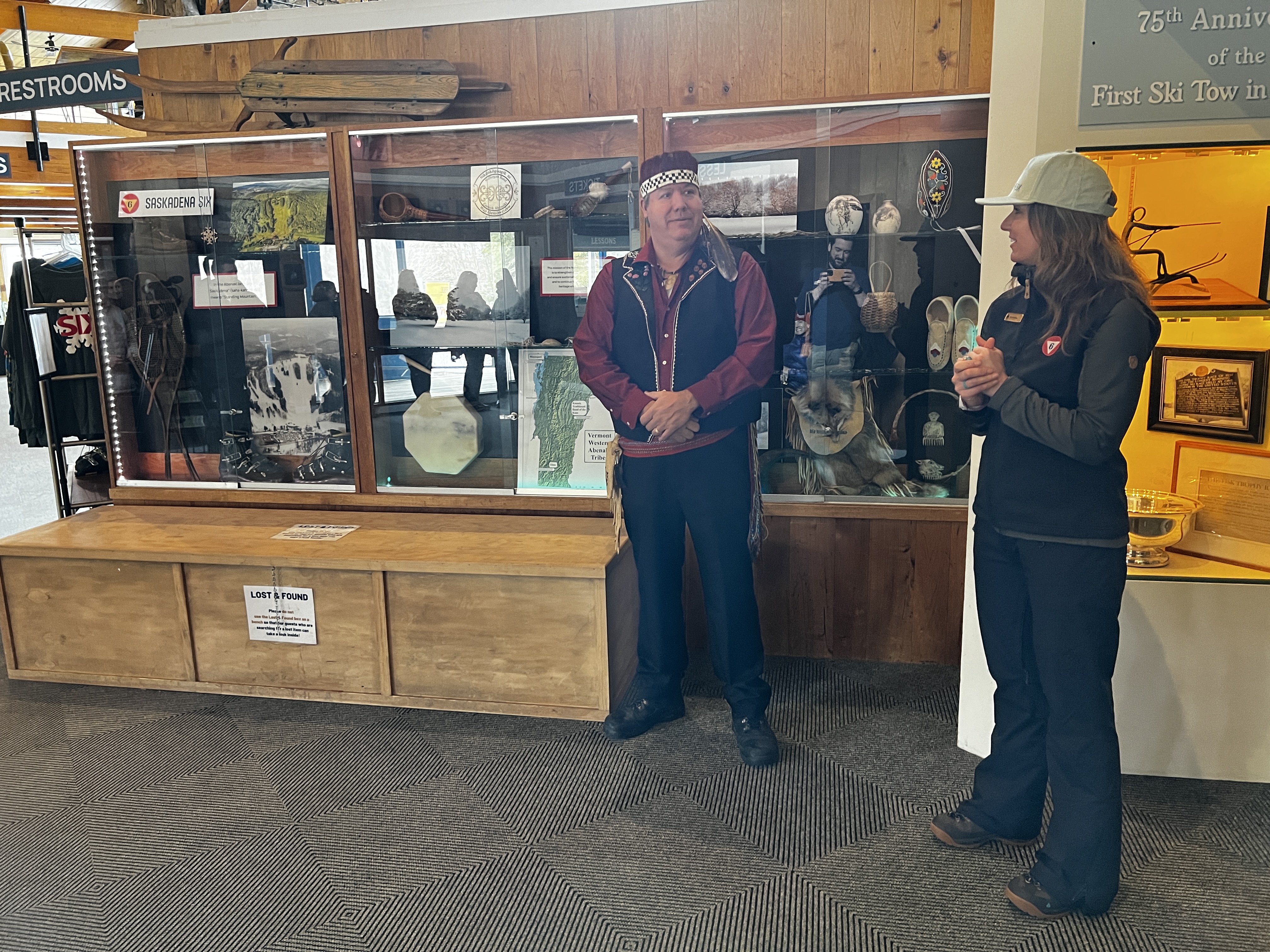 Chief Don Stevens and Director of Recreational Experiences Christina Mattson discuss the partnership that ultimately created the display.Chief Don Stevens and Director of Recreational Experiences Christina Mattson discuss the partnership that ultimately created the display.